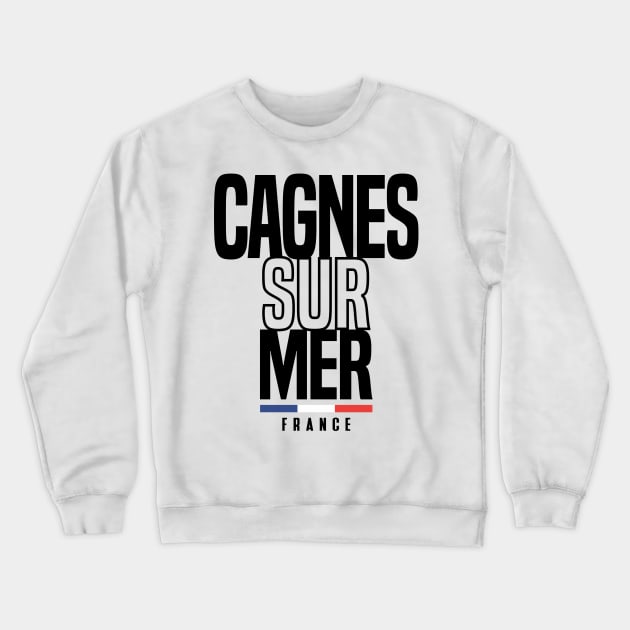 Cagnes sur Mer in France Crewneck Sweatshirt by C_ceconello